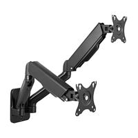 LogiLink BP0146 monitorarm muurbevestiging 2x32 Zwart - thumbnail