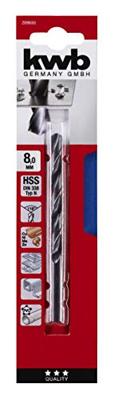kwb 209680 HSS Spiraalboor 8 mm Gezamenlijke lengte 117 mm DIN 338 Cilinderschacht 1 stuk(s) kwb 209680 HSS Spiraalboor 8 mm Gezamenlijke lengte 117 mm DIN 338 Cilinderschacht 1 stuk(s)