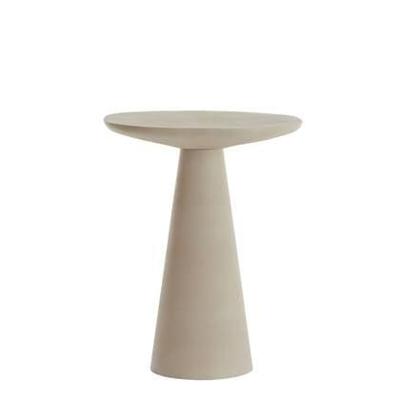 Light & Living Bijzettafel 'Abala' 45cm hoog, kleur Mat Crème