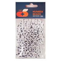 Colorations - nummer kralen, 7mm, 300st. - thumbnail