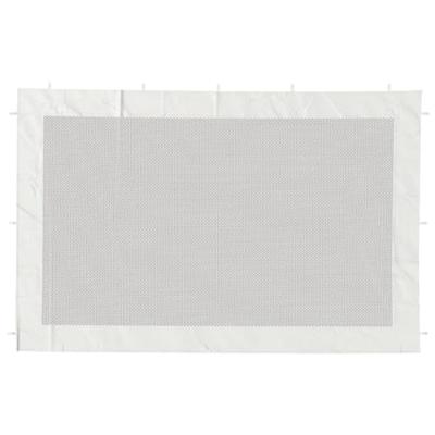 Tentwanden 2 st gaas wit en zwart