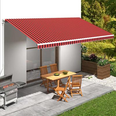 VidaXL Luifeldoek 600x300 cm canvas oranje en bruin VidaXL Luifeldoek 600x300 cm canvas oranje en bruin