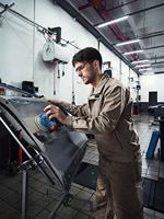 Bosch Blauw GEX 185-LI Professional | Accu-excenterschuurmachine | 18V | Body | Zonder Accu&apos;s & Laders | In Doos - 06013A5020 - thumbnail