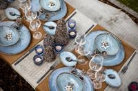 Cosy & Trendy Serviesset Aicha Blue - 12-delig / 4 personen - 4 dinerborden, 4 ontbijtborden en 4 diepe borden - thumbnail