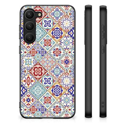 Samsung Galaxy S23 Plus Marmeren Print Telefoonhoesje Tiles Color
