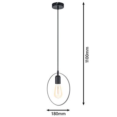 Eglo HanglampBedington Oval zwart - 49775