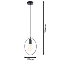 Eglo HanglampBedington Oval zwart - 49775 - thumbnail