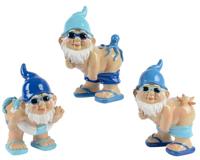 Decoris Figuur kabouter zomers 12x10x18cm - thumbnail