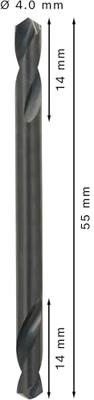 Bosch Accessoires Dubbele eindboor 4 x 14 x 55 mm 10st - 2608597588 - thumbnail