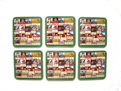 Aap Noot Mies onderzetter set Aap Noot Mies onderzetter set