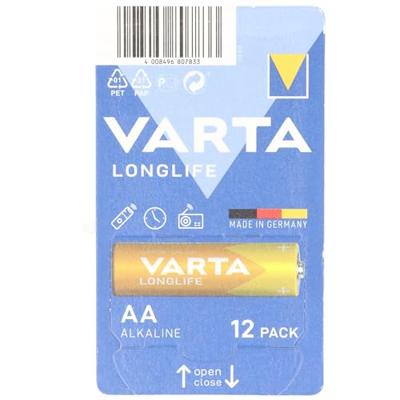Varta LONGLIFE AA Big Box 12 AA batterij (penlite) Alkaline 2800 mAh 1.5 V 12 stuk(s) Varta LONGLIFE AA Big Box 12 AA batterij (penlite) Alkaline 2800 mAh 1.5 V 12 stuk(s)