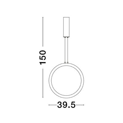 Lyora Ronde hanglampChange Ø 39,5cm goud - 9070166