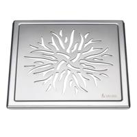 Afvoerrooster Smedbo Outline Met Kroonpatroon 20 x 20 x 0.55 cm RVS Smedbo - thumbnail