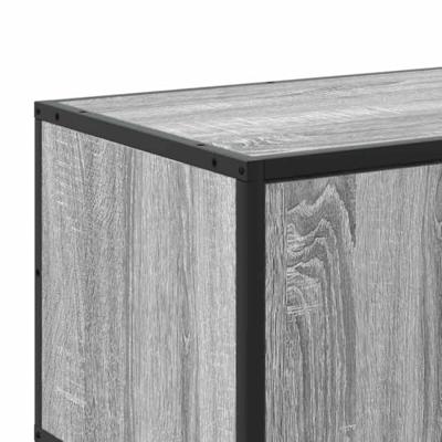Tv-meubel 150x35x41 cm bewerkt hout metaal grijs sonoma eiken Tv-meubel 150x35x41 cm bewerkt hout metaal grijs sonoma eiken