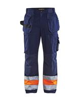 Blåkläder Werkbroek High-Vis 15291860 | Marineblauw/Oranje | Maat 58 - 7330509353646 - thumbnail