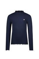 Like Flo winter t-shirt meisjes - navy blauw - Eef - rib - col - thumbnail
