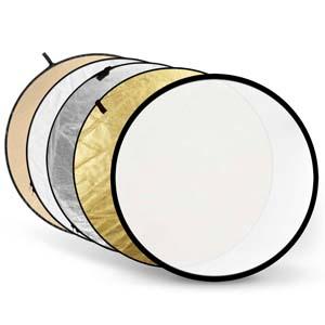 Godox reflectieschermen 5-in-1 Gold, Silver, Soft Gold, White, Translucent - 110cm