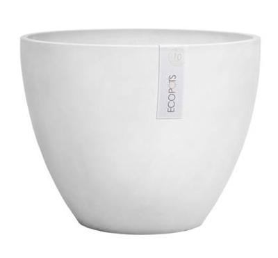 Ecopots Antwerp kunststof bloempot Wit/Grijs - Ø 28,2 cm