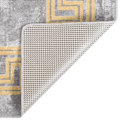VidaXL Vloerkleed wasbaar anti-slip 80x300 cm grijs - thumbnail