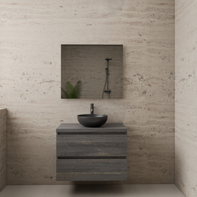 ACTIE BWS Badmeubel | Paris | Frey Oak | 80 cm | met topplaat