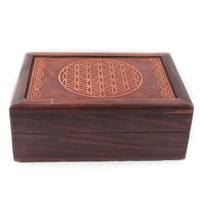 Tarotdoos Flower of Life Gegraveerd - thumbnail