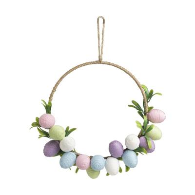 Paaskrans met eieren - multikleur - ø30 cm