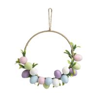 Paaskrans met eieren - multikleur - ø30 cm - thumbnail