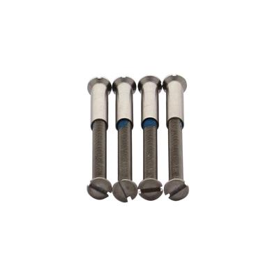 Intersteel 4 Patentboutjes m4x38 mm met hulsjes m4 - RVS Intersteel 4 Patentboutjes m4x38 mm met hulsjes m4 - RVS