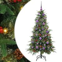 VidaXL Kunstmatige inklapbare kerstboom groen 150 cm pe en pvc - thumbnail