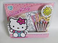 Intro Hello kitty 23 delige kleurset met wasco stiften - thumbnail