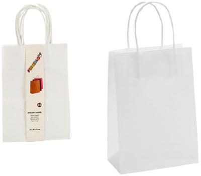 Papieren Zak Pincello 8 x 31 x 15 cm Kleur Wit
