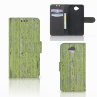 Microsoft Lumia 650 | Book Style Case | Green Wood - thumbnail