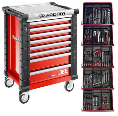 Facom Gereedschapswagen 8 laden, met 5 gevulde laden - Rood - JETCM175BNL Facom Gereedschapswagen 8 laden, met 5 gevulde laden - Rood - JETCM175BNL