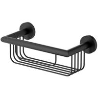 Doucherek Mat Zwart 30cm - RVS Douchemand - thumbnail