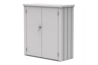 Biohort Romeo M terraskast zilvergrijs metallic 132x57x140 cm - thumbnail