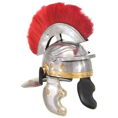 VidaXL Soldatenhelm romeins replica staal zilverkleurig VidaXL Soldatenhelm romeins replica staal zilverkleurig