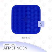 Eat Slow Live Longer Lick Mat Duo S Blue - thumbnail