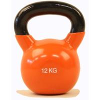 Kettlebell - Focus Fitness Vinyl - 12 kg - Rood - thumbnail