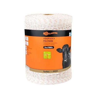 Gallagher Vidoflex 9 TurboLine Plus wit 1000m - 049028 049028