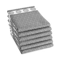 6x DDDDD theedoek lace 60x65cm grey - thumbnail