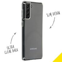 Accezz Clear Backcover Samsung Galaxy S21 Plus Telefoonhoesje Transparant - thumbnail