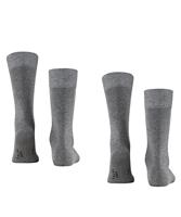 FALKE 2-paar Happy heren sokken - Katoen hoge mannen sokken - Ademend - thumbnail