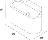 Deko Light Atria Atria Wandopbouwarmatuur G9 25 W Grijs - thumbnail