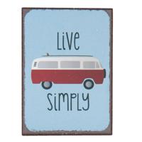 Clayre & Eef magneet live simply 5x7 cm - thumbnail