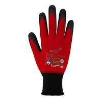 Asatex Handschoen | maat 11 rood/zwart | 98 % polyamide/2 % elastan met nitrilmic | EN 388 EN 407 PSA-categorie II | 12 paar - CONDOR-T/11 CONDOR-T/11 - thumbnail