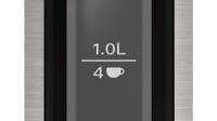 Bosch Haushalt TWK3P420 Waterkoker Oververhittingsbeveiliging, Snoerloos, Automatische start-stop Aantal/Volume: 1.7 l Zilver - thumbnail