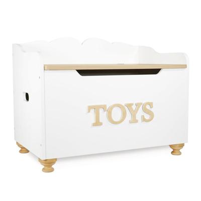 Speelgoedkist op poten met zitting Speelgoedkist op poten met zitting