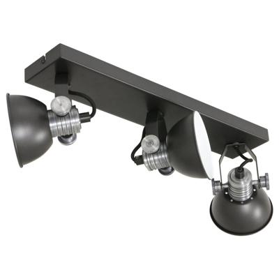 Steinhauer Zwarte opbouwspotBrooklyn 3-lichts - 2134ZW