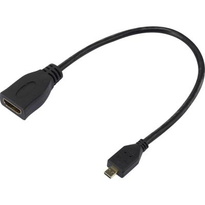 Raspberry Pi® SC0726 HDMI-adapter Raspberry Pi® [1x HDMI-stekker C mini - 1x HDMI-bus] 10 cm Wit