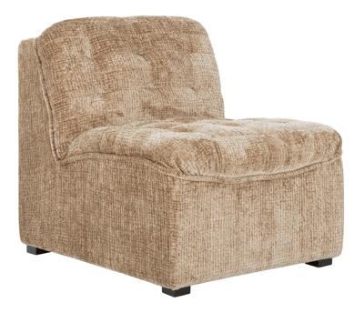 MUST Living Fauteuil 'Liberty' Chenille, kleur Zand